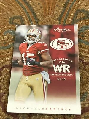 2012 Panini Prestige #171 Michael Crabtree - Image 1 of 2