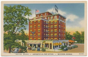 Hotel Ware, Waycross, Georgia ca. 1940 - Imagen 1 de 2