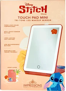 Impressions Vanity Co Disney Stitch Touch Pad Mini Tri Tone LED Makeup Mirror - Picture 1 of 2