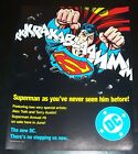 8-1/2&quot; x &quot;11, SUPERMAN, Alex Toth, Terry Austin, DC PROMO COMIC SHOP MINI POSTER