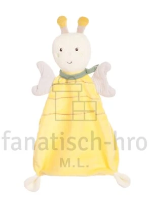 Fehn Schmusetuch Biene Schmetterling Raupe gelb Kuscheltuch 388664 Schnuffeltuch