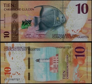 CURACAO & SINT MAARTEN 10 GULDEN (P NEW) 2025 UNC - Picture 1 of 1