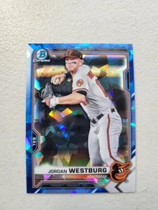 2021 Bowman Chrome Sapphire Jordan Westburg #BCP-98 Orioles NM Free Shipping - Picture 1 of 2