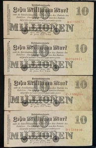1923 GERMANY PAPER MONEY - 10,000,000 MARK LOT 0F 7 BANKNOTES! - Picture 1 of 4