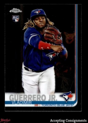 Atualização Topps Chrome 2019 #21 Vladimir Guerrero Jr. RC Rookie Blue Jay - Imagem 1 de 2