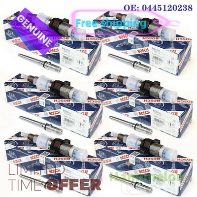 6 piezas inyectores de combustible Bosch para 04-09 Cummins Dodge Ram 2500 3500 5,9 L 0445120238 Foto 1 de 4