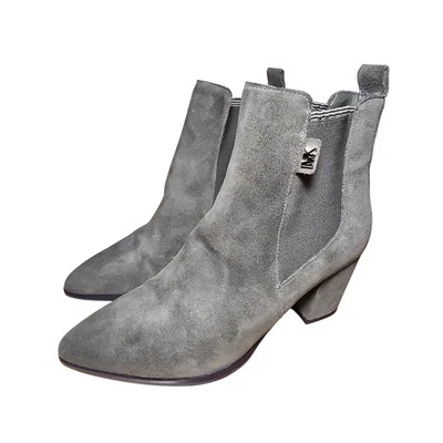 Michael Kors Ella Suede Chelsea Boot Olive Pull On Excellent 6 M - Image 1 of 4