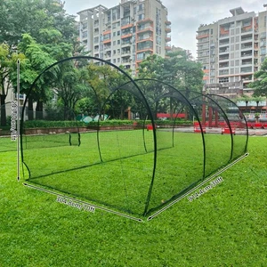 Red de entrenamiento de softbol portátil al aire libre, red de jaula de bateo de béisbol para patio trasero - Imagen 1 de 17