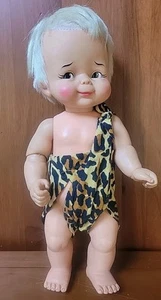 Vintage Flintstones Bam Bam Hanna Barbera ideales Spielzeug beweglich 16 Zoll BB-17 LESEN - Bild 1 von 23