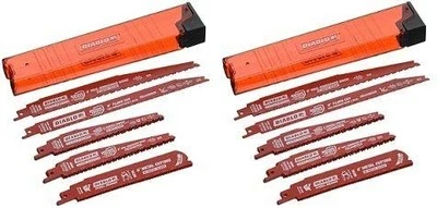 Freud DS0014S Nail-Embedded Wood and Metal Demolition Reciprocating Blade Set... - Image 1 of 2