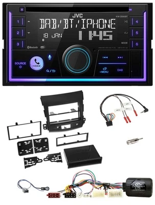 JVC Lenkrad USB 2DIN DAB Bluetooth CD Autoradio für Mitsubishi Outlander 2007-20 - Bild 1 von 4