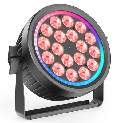 Quiet 18LED Par Can Stage Lighting RGBW 270W Strobe Beam DMX DJ Disco Club Light - Image 1 of 4