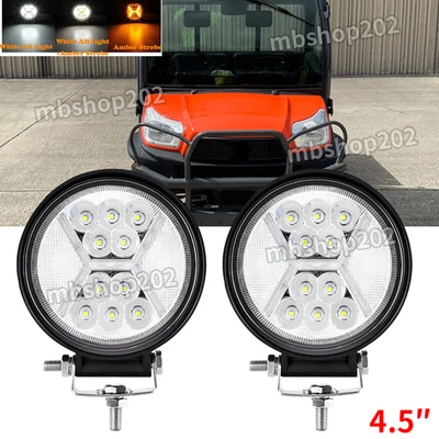 2x Luces de trabajo LED de 4,5"" aptas para Kubota RTV-X1100C X1120/D X1140 X900 XG850 400Ci Foto 1 de 4