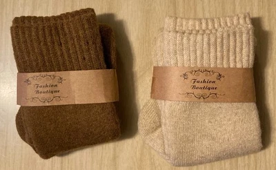 Paquete de 2 calcetines para mujer Fashion Boutique mezcla de lana talla única nuevos con etiquetas nuevos Foto 1 de 2