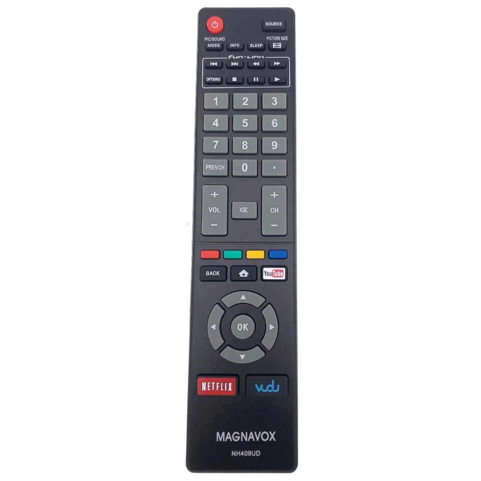 New NH409UD For Magnavox LED LCD TV Remote Control 55MV314X 50MV314X 43MV314X - Image 1 of 4