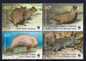 2011 Australia SG#3636/39 WWF World Wide Fund for Nature block of 4 mint MUH MNH - Picture 1 of 1