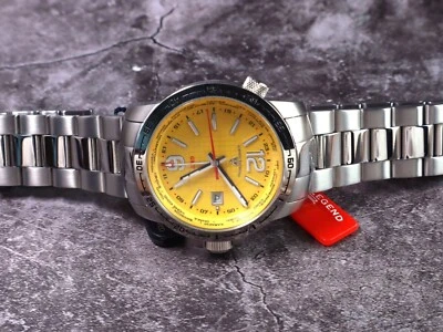 Swiss Legend World Timer Yellow Dial Watch. - image 1 of 4