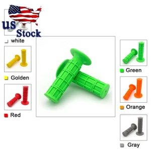 Green 7/8" Rubber Hand Grip HandleBar Throttle Grips ATV Dirt Bike Motorcycle US - Foto 1 di 8