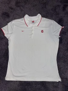 Nike Ohio State Football  Polo White Shirt Women's XL - Picture 1 of 5
