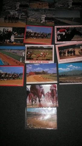 Vintage horse racing postcards kentucky derby pimplico sants anita Cover