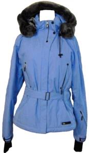 KILLY WOMENS SMART SYSTEM BABY BLUE SKI JACKET SNOWBOARDING DOUBLE HOOD COAT~12 - Picture 1 of 20