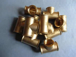 10 x Viega 3/4" pulgadas pieza en T ramal IG IG IG rojo fundido latón tipo 3130 cobre - Imagen 1 de 2