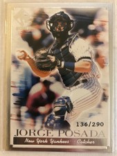 2001 Pacific Private Stock  Jorge Posada #81 Silver Portraits #D /290 SP CARD