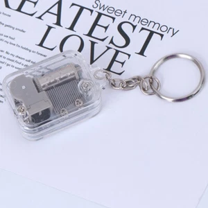 1Pc Music Box DIY Mechanical Metal Music Boxes Clockwork Keychain GiftJ №_R1 _pw - Imagen 1 de 12