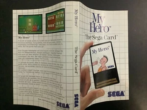 My Hero SEGA Master System Caja Original Arte/Obras de Arte Solo - Imagen 1 de 2