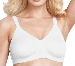 Grenier Lifestyle Full Figure No Wire Molded Bra 38F White 8594 Light Foam Cups - Picture 1 of 10