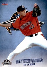 2014 Aberdeen Ironbirds Choice #5 Matthew Grimes Hoschton Georgia Baseball Card