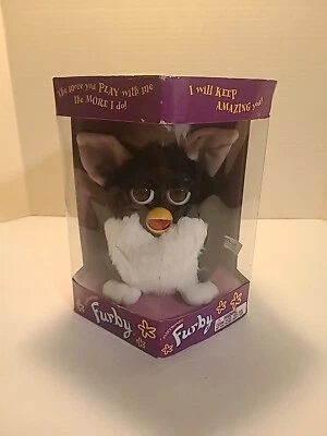 NEW 1998 FURBY 70-800 TUXEDO BLACK & WHITE SKUNK ORIGINAL FACTORY SEALED TUXEDO  - Image 1 of 4