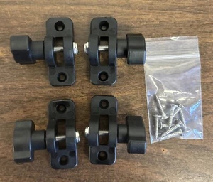 4 Pack Of Bimini Deck Hinges With Thumb Screw And Mounting Hardware - Picture 1 of 3