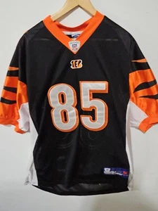 Reebok NFL Cincinnati Bengals Jersey 85 C. Johnson Size 52 in Black OCHO CINCO - Picture 1 of 10