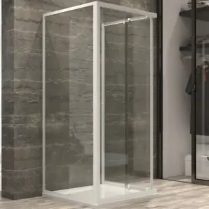 Ogomondo Box Cabina Doccia Corner 3 Lati Cristallo Temprato Trasparente 70x70x70 - Imagen 1 de 4