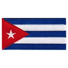 CUBA FLAG PATCH CUBAN embroidered iron-on ISLAND EMBLEM NATIONAL PARCHE BANNER