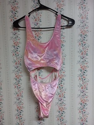 Victoria’s Secret Rosa Algodón Caramelo Rosa Terciopelo Una Pieza Traje De Baño Pequeño Preppy  Foto 1 de 4