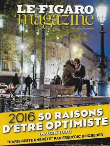LE FIGARO MAGAZINE n°22204 30/12/2015 50 raisons d'être optimiste/ Paris fête - Imagen 1 de 1