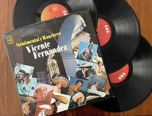 Vicente Fernandez - Sentimental Y Ranchero [3XLP Box Set] CBS Mexico 1981 NM+ 🔥 - Picture 1 of 15