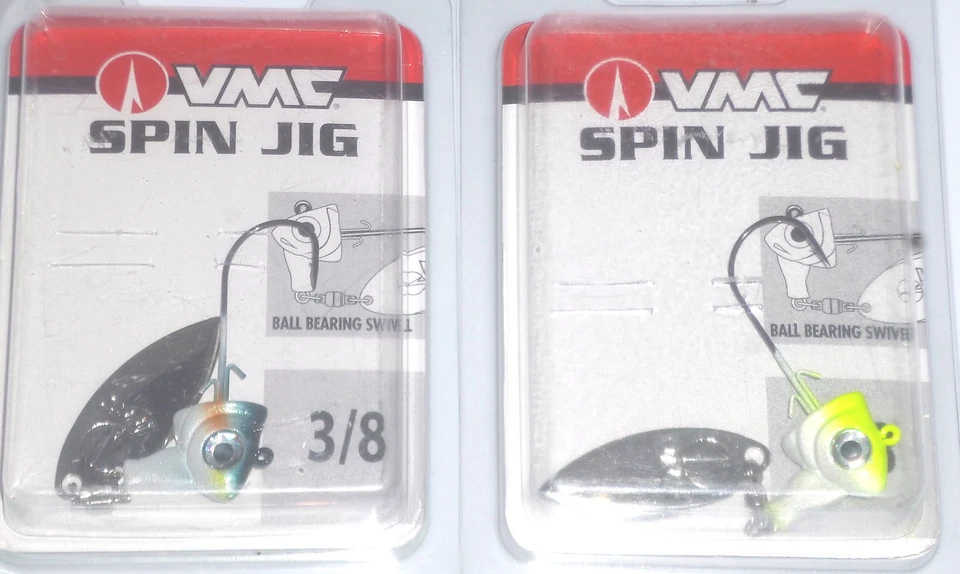 VMC 3/8 Weide Spin Jigs (Packung Mit 2-Threadfin Alse / Chartreuse Alse ) - Bild 1 von 1