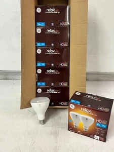 CASE OF 12 Relax HD LED Light Bulbs, Soft White, Dimmable, 650 Lumens, 10-watts - Picture 1 of 8