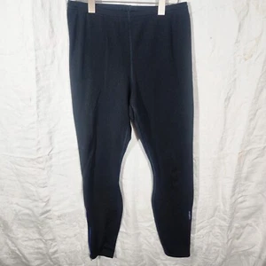 PATAGONIA Talla L Mujer Leggings Negro Azul Tobillo Cremallera Hechos en EE. UU. Y2K - Imagen 1 de 4