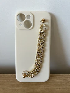 Étui iPhone 15, iPhone 15 Pro, iPhone 15 Pro Max avec poignée dorée - Photo 1 sur 3