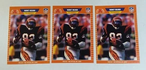 1989 Pro Set RC #60A ("BENGALS" in all Caps) RODNEY HOLMAN ROOKIE Lot of (3) - Picture 1 of 2