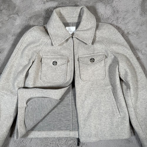 VETEMENTS Giacca utility Anthropologie Avec Les Filles con zip beige donna taglia M carriera