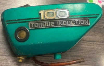 Yamaha LTMX 100 1972 1973 2 tiempos tanque de aceite depósito par inducción B5 Foto 1 de 4