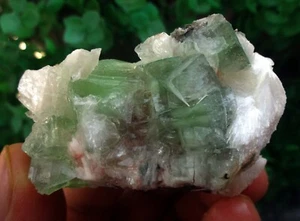 Green Apophyllite On Stilbite Matrix Minerals - Picture 1 of 7