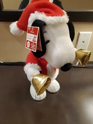 Hallmark 2011 Peanuts 14" Animated Musical Bell Ringing Snoopy Santa with Tag - Image 1 of 4