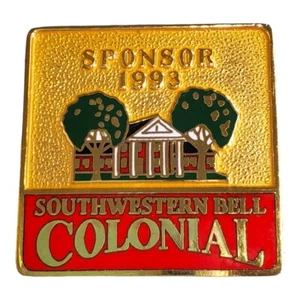 1993 Colonial Invitational Golf Tournament Sponsor Pin Ft. Worth Texas Vintage - Picture 1 of 2