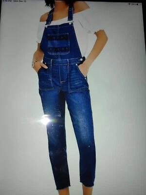 Женский комбинезон Tommy Hilfiger синий размер 28 джинсовый логотип узкий укороченный - Изображение 1 из 4